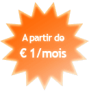 A partir de €1/mois
